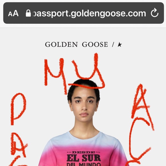 Golden Goose Ania tye dye El Sur del Mundo T Shirt Small NWT. - Picture 15 of 16